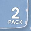 Vive Adult Bibs (2-pack) - Waterproof Apron Set for Men, Women for Eating with Adjustable Strap - Washable Reusable Large Terry Cloth view 2