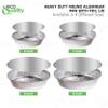 EcoQuality (200 Pack) - 9 Inch Disposable Round Aluminum Foil Take-Out Pans with Board Lids Set - Disposable Tin Containers, Perfect for Baking, Cooking, Catering, Parties, Restaurants view 4