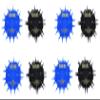 Baseline 2-Point Discrim-A-Gon 2 Disc Set for Sensory Evaluation, Physical Therapy, Rehabilitation, Recovery Professional Evaluation with Plastic Tips 4-Pack (8 Wheels) view 1