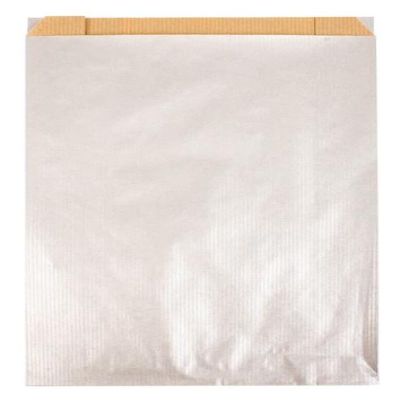 APLI 102061 APLI 102061 250 Envelopes Kraft Gift Bags 35 cm x 18 cm x 5.5 cm, Silver