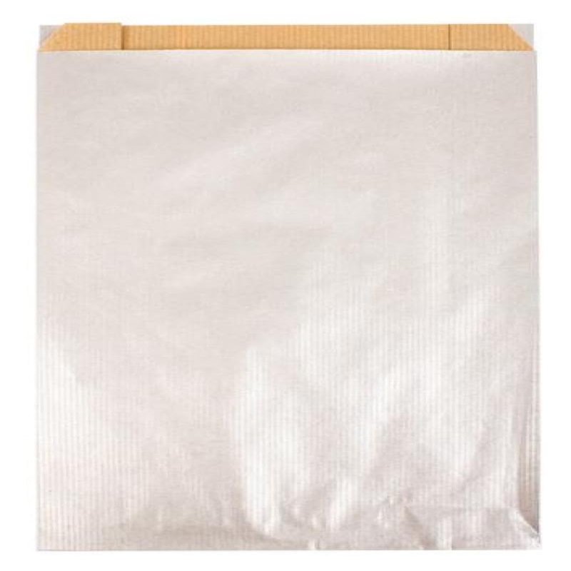 APLI 102061 APLI 102061 250 Envelopes Kraft Gift Bags 35 cm x 18 cm x 5.5 cm, Silver