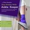 Ulcer Solutions Ankle Keeper  Physician-Designed Ankle Protector for Pressure Sores, Offloading Cushion for Pressure Ulcers, Enhanced Mobility & Comfort, Lightweight & Stretchable, Discreet Support for Injury Recovery & Senior Care, (Small: <7.5 Inc view 3