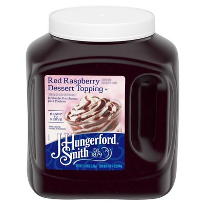 J. Hungerford Smith Red Raspberry Dessert Topping, 122 oz Wide Mouth Jug, 3 Pack