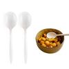 Disposable Plastic Cutlery Spoons (50 Count) - White Disposable Plastic Spoons Medium Weight - Great for Soups, Kitchen, Office, Togo, Lunch, Cafeterias, Restaurants by EcoQuality view 1