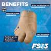 OrthoSleeve FS3 Forefoot Compression Sleeves Bunion Comforter and Split Toe Alignment Sleeve with Padded Toe Zone to Reduce Toe Friction and Reduce Forefoot Swelling view 4
