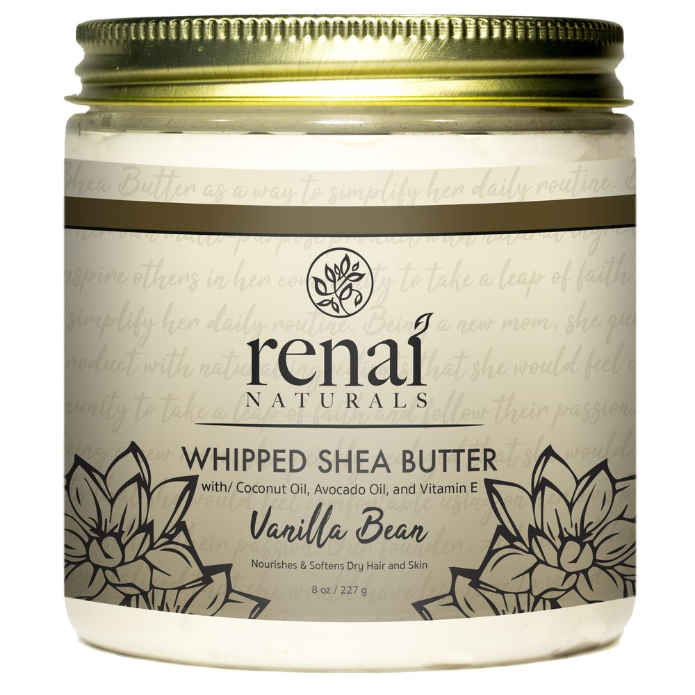 Vanilla Bean Whipped Shea Butter (8 oz)