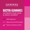 5000mcg Biotin Gummies for Hair, Skin and Nails - Vegan Supplement for Women and Men - GLP-1 Nutritional Support to Promote Lucious Locks and Radiant Skin - Vitamin B7 - Strawberry Flavor, 90 Count view 3