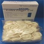 DUKAL TECH-MED Latex Finger Cots Covers Condoms White Medium 144/BOX Powder Free Rubber 4423M (Former 4403M)