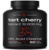 NutraChamps Organic Tart Cherry Extract Capsules 12,000mg - Made from Montmorency Tart Cherry Concentrate, Celery Seed & Bilberry - Uric Acid Cleanse & Joint Support - Vegan Capsules view 1
