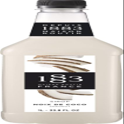 1883 Maison Routin Syrup for Drinks, Made In France (Coconut Plastic, 1 Liter)