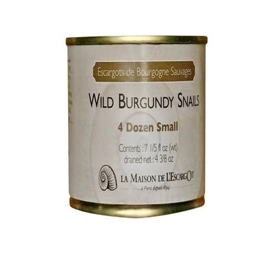 Premium Escargot Wild Burgundy Snails Rated Number One Best For Escargot Recipes, Various Sizes (4 Dozen Petit)