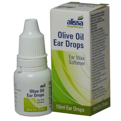 1 x Olive Oil Ear Wax Drops Softens Removes Wax 10ml (1 Pack)F