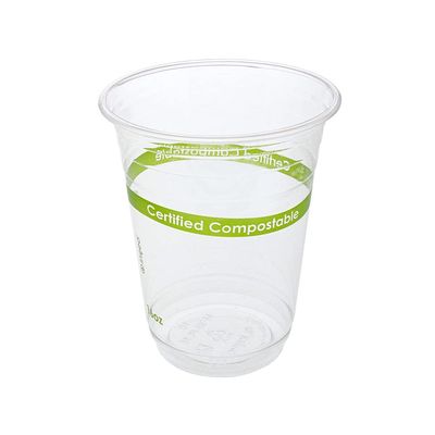 16 oz. Clear PLA Compostable Cups, Case of 1,000