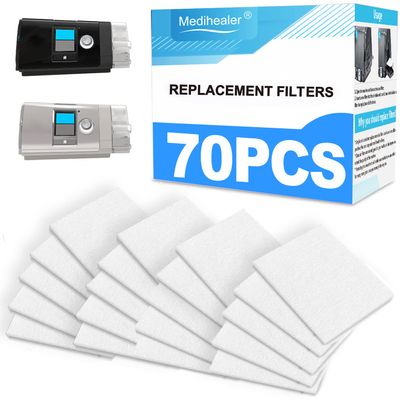 70 Packs CPAP Filters - Three Year Supply Filters for AirSense 10, for AirCurve 10- S9, for AirStart Series - Medihealer Replacement Filters Supplies