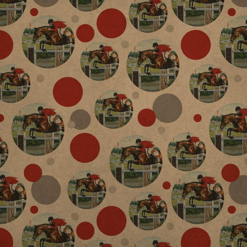 GRAPHICS & MORE Horse Show Jumping Stadium Premium Kraft Gift Wrap Wrapping Paper Roll