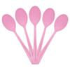 JAM PAPER Premium Utensils Party Pack - Plastic Spoons - Baby Pink Pastel - 48 Disposable Spoons/Pack view 1