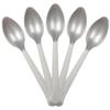 JAM PAPER Premium Utensils Party Pack - Plastic Spoons - Silver - 48 Disposable Spoons/Pack view 1