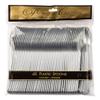 JAM PAPER Premium Utensils Party Pack - Plastic Spoons - Silver - 48 Disposable Spoons/Pack view 3