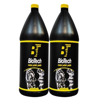 BioTech Metal Polish Paste, Metal Cleaners, Metal Polishers, Metal Shine 128 oz Gallon (2)