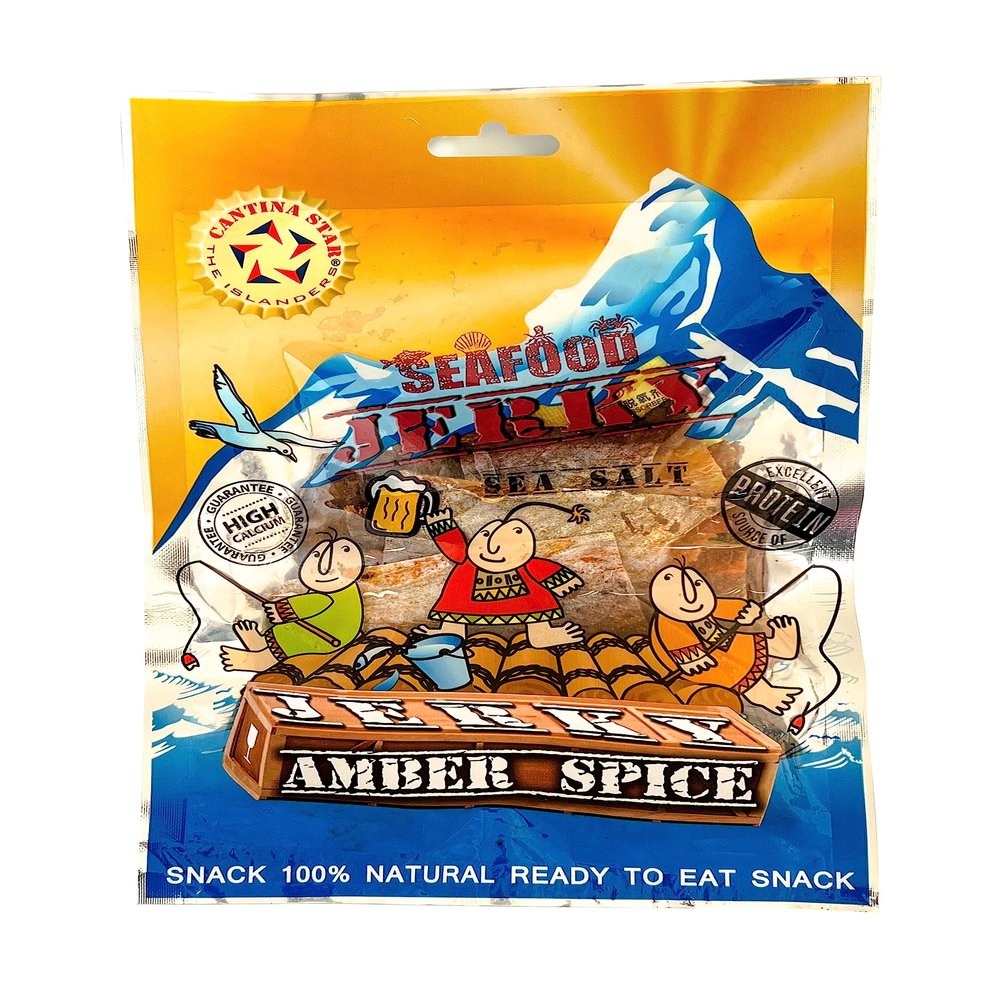 Cantina Star "Amber Spice" Fish Jerky (Dried Fish), 90g