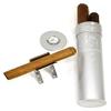 Aficionada Style Aluminum Cigar Humidor - Crystal view 4