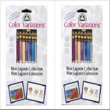 2 Pack Bundle: Color Variations Floss Pack, Blue Lagoon 2 Packages