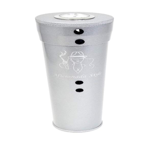 Aficionada Style Aluminum Cigar Humidor - Jet