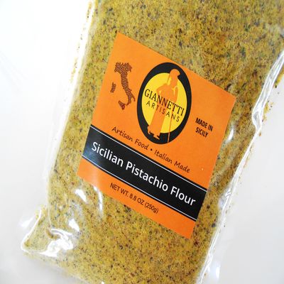 Giannetti Artisans Sicilian Pistachio Flour from Sicily (100% Ground CERTIFIED Sicilian Pistachios from Bronte, 8.8 OZ)
