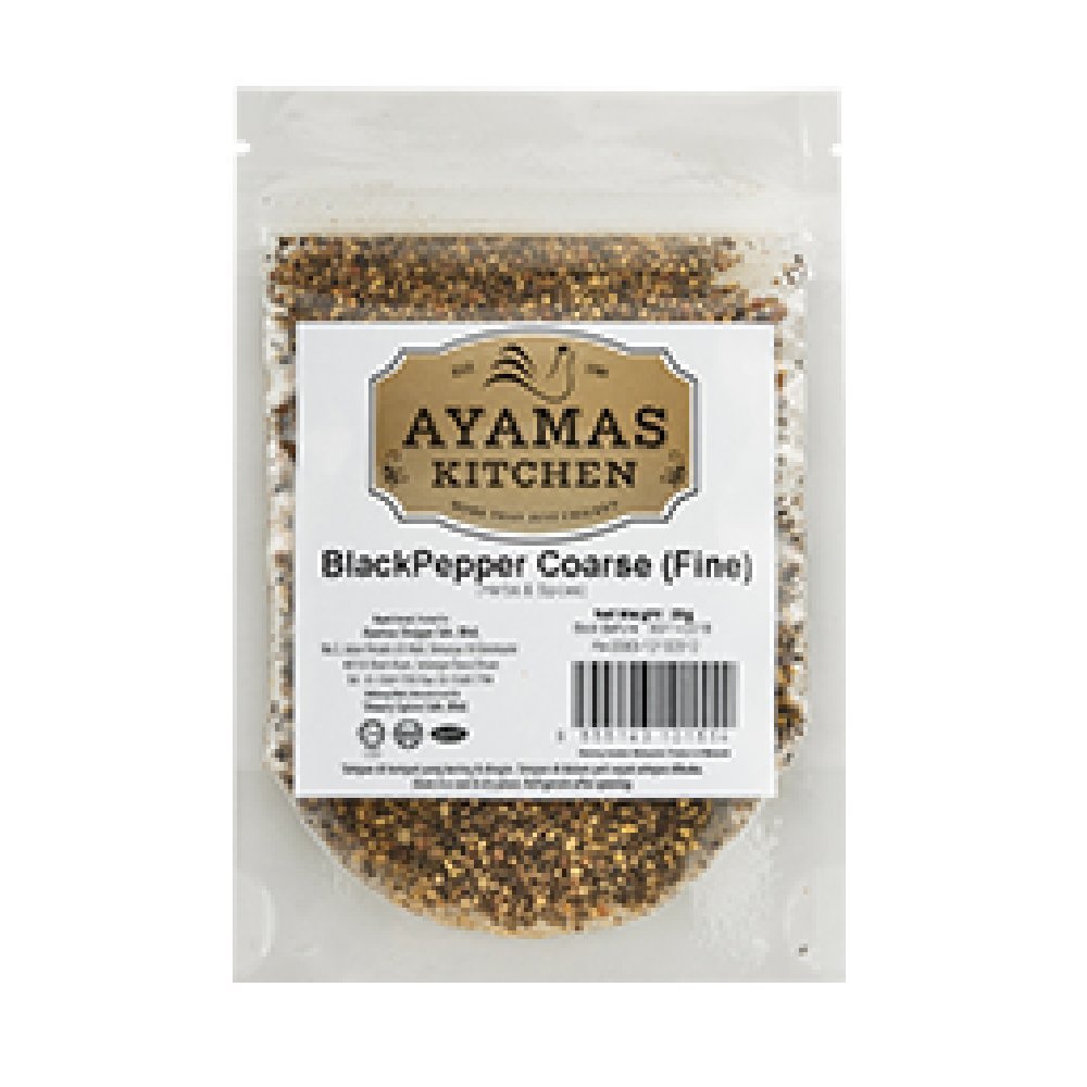 Ayamas Kitchen Herbs,Spice,Powder 20g (Black Pepper Coarse, 9 Pack)