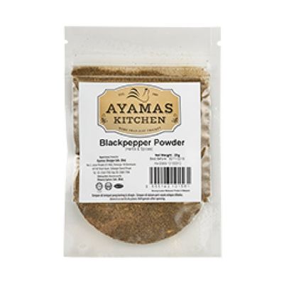 Ayamas Kitchen Herbs,Spice,Powder 20g (Black Pepper Powder, 6 Pack)