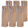 JUVITUS Kraft Wine Bottle Gift Bags with Metallic Embossed Polka Gold Dots (6 Pack) - for Birthdays, Anniversaries, Weddings, Gift Favors, and Holidays view 3