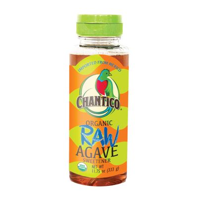 Chantico Agave Sweetener (Raw, 11.75oz Bottle, Single Pack) Organic Low-Calorie Sweetener with a Premium Food Taste - Sugar Substitute and Honey Replacement