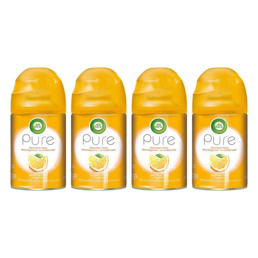Air Wick - Freshmatic Refill Pure, Sparkling Citrus, 6.17 Ounces (Pack of 4)