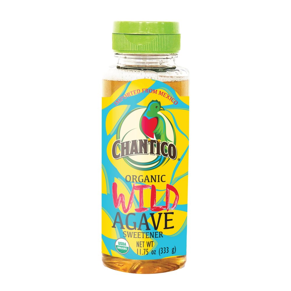 Chantico Agave Sweetener (Wild, 11.75oz Bottle, Single Pack) Organic Low-Calorie Sweetener with a Premium Food Taste - Sugar Substitute and Honey Replacement