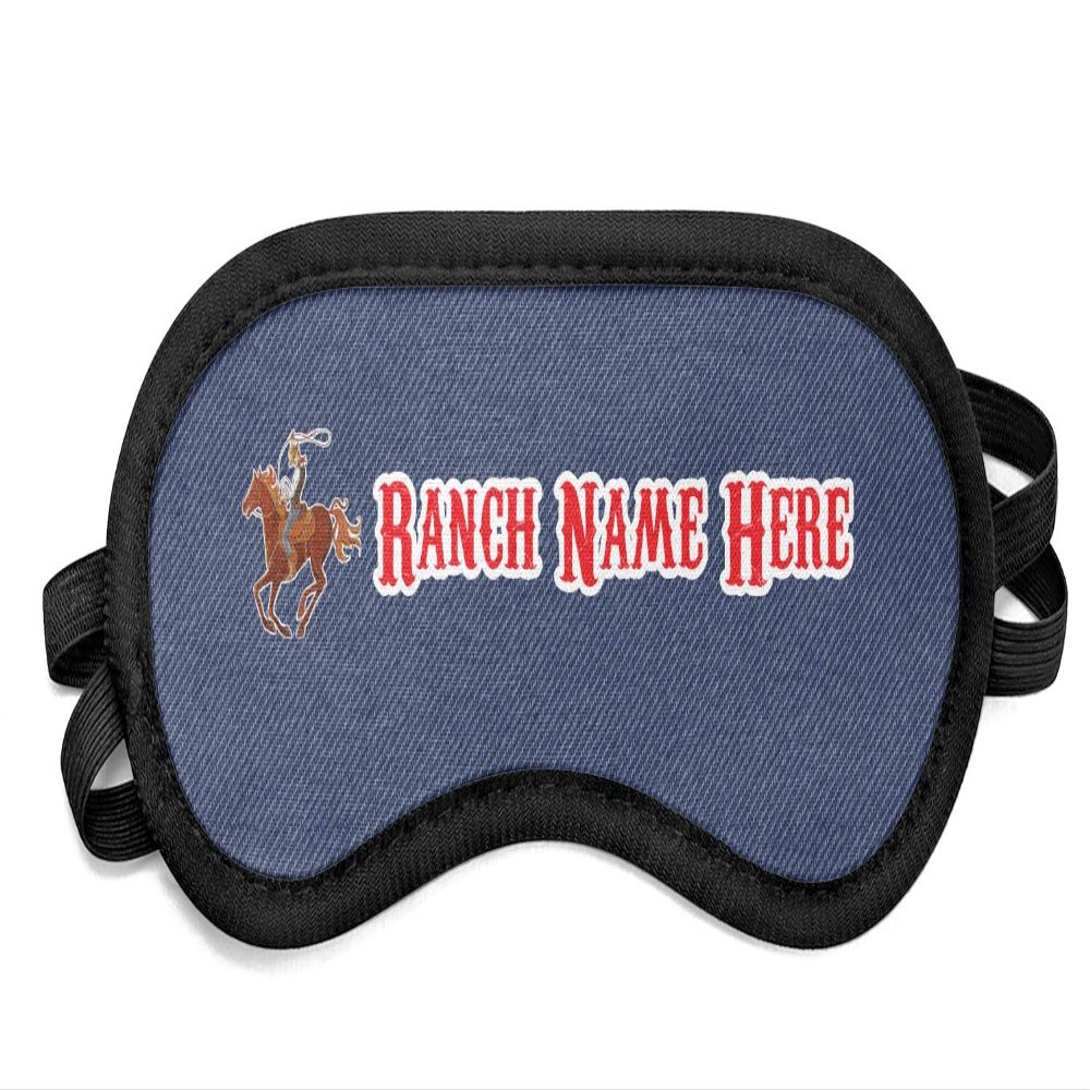Personalized Western Ranch Sleeping Eye Mask - Small