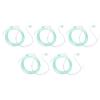 Dealmed Adult Standard Nasal Cannula Straight with 7 ft (2.1m), Soft Green, Cannula Nasal Tubing for Oxygen, Highly Visible, Kink Resistant, Lightweight Tubing (5 Pack) view 1
