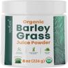 Teaveli Organic Barley Grass Juice Powder Raw, Utah Grown Barley Grass Juice Extract for Detox- Complements Wheatgrass Juice- Made in USA Without Gluten, Additives or Preservatives- 8 oz (226 Grams) view 1