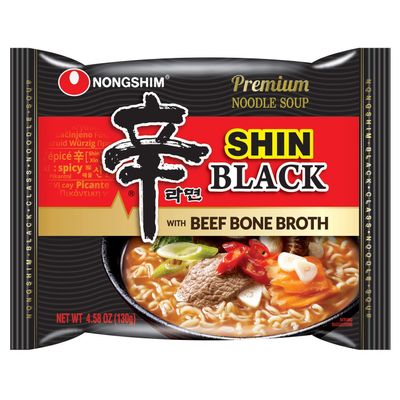 NongShim Shin Black Noodle Soup, Spicy Beef Flavor Noodle (.8 Pack)