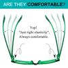 LUR Huge Metalless Screwless Spring Hinges Readers for Women 6 Pack Ladies Oversized Reading Glasses +3.25 view 3