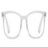 Reducblu Square Reading Glasses for Women - Oversized Readers Ladies - Clear Frame +0.50