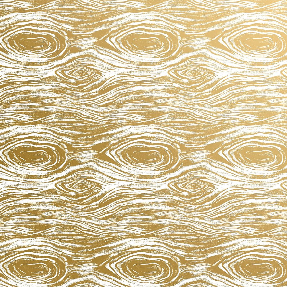 Jillson Roberts 24" x 208' Bulk 1/4 Ream Modern Traditions Christmas Gift Wrap, Golden Wood Grain