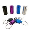 4 Packs Aluminum Pill Box Case Mini Portable Keychain Holder and Earplugs Storage view 2