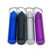 4 Packs Aluminum Pill Box Case Mini Portable Keychain Holder and Earplugs Storage view 4