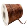 100 Yards 1/8" Double Faced Satin Ribbon with Metallic Edge Great for Christmas Craft, Decoration and Present Wrapping. (Brown) view 1