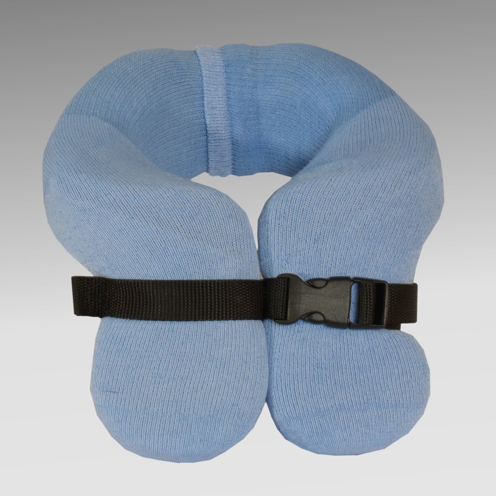 Danmar Prodcuts Hensinger Head Support with High Back Mounted (Blue, Small)