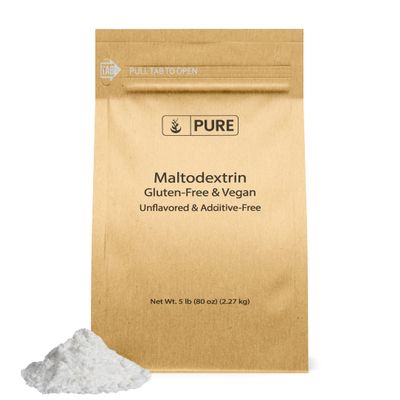 PURE ORIGINAL INGREDIENTS Maltodextrin Powder (5 lb) Binder & Thickener, Unflavored, No Additives
