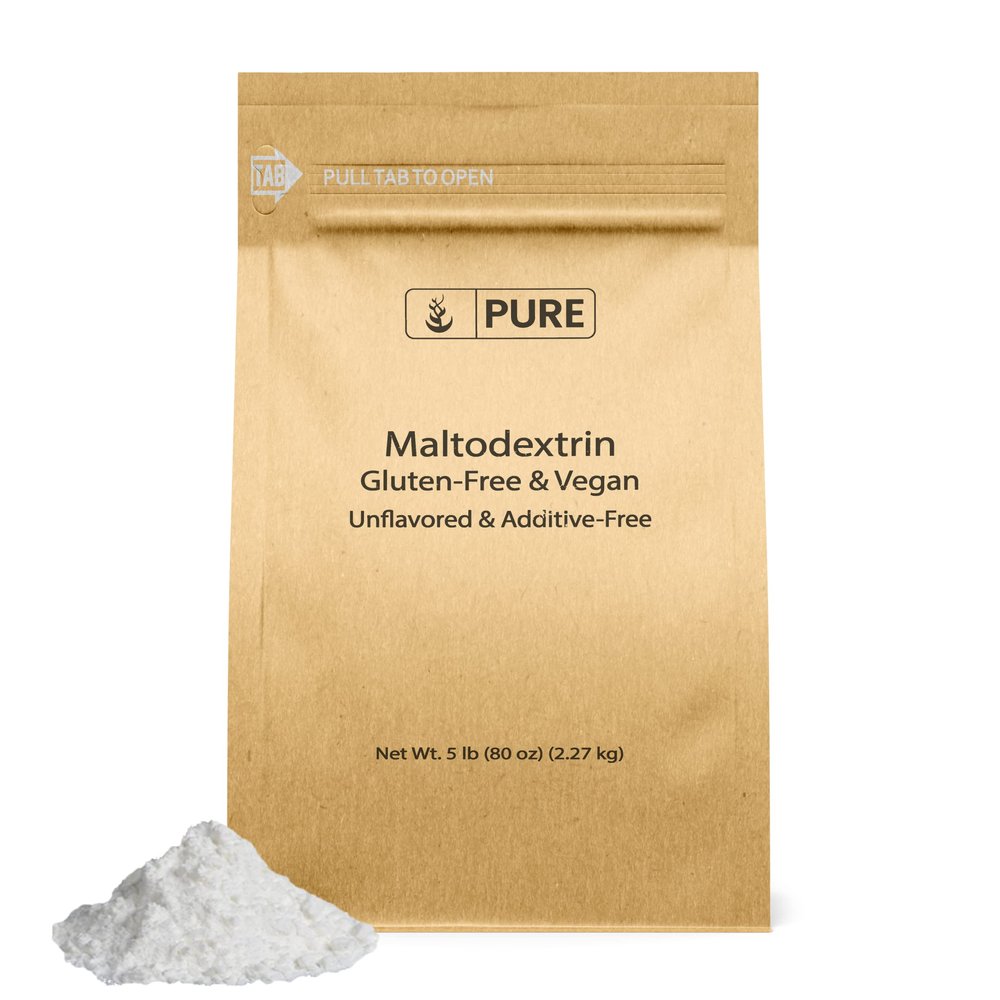 PURE ORIGINAL INGREDIENTS Maltodextrin Powder (5 lb) Binder & Thickener, Unflavored, No Additives