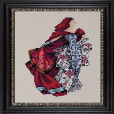 Sale! Complete Xstitch Kit with Linen - MD128 RED by MIrabilia