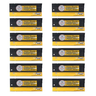 Aufschnitt Beef Bars - High Protein Snack with Grass Fed Beef - Kosher, and Keto Friendly - Island Teriyaki Flavor with Pineapple and Chia Seeds, 12 Count