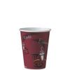 Bistro Single Sided Poly Paper Hot Cups Maroon 12 oz 100 Ct view 1